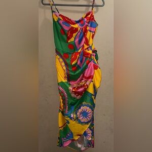 Women’s Bright Multicolor Printed Swim Cover-Up